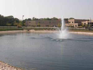 pond fountain
