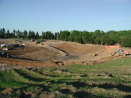 new pond construction