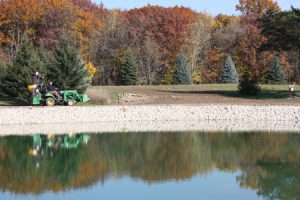 pond in fall