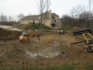 new pond construction