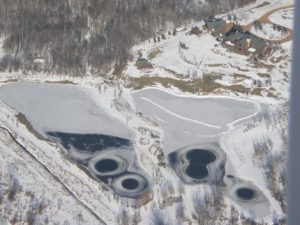 ponds in winter