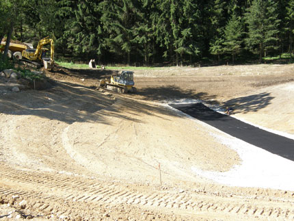 new pond construction