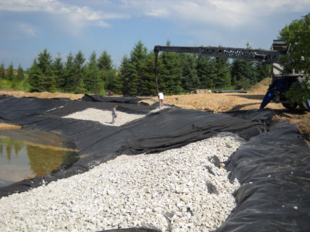 new pond construction