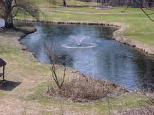 pond fountain