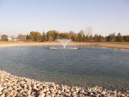 pond fountain