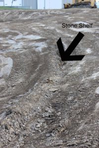 stone shelf