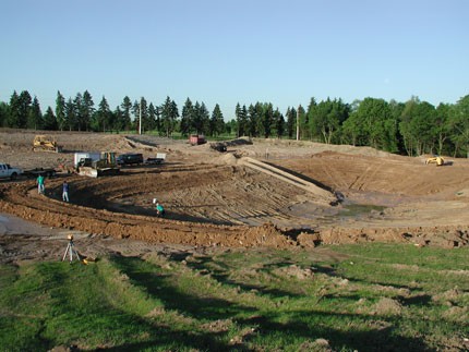 pond construction