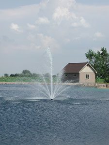 pond fountain