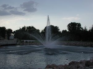 pond fountain