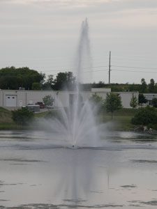 pond fountain