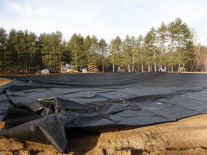 pond construction, pond liner