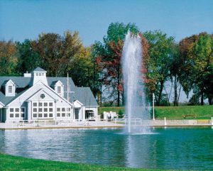 pond fountain