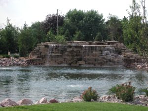 pond waterfall