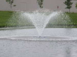 pond fountain
