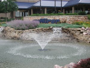 pond fountain