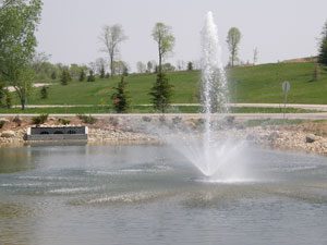 pond fountain