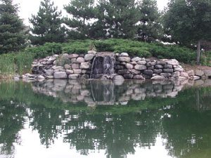 pond waterfall