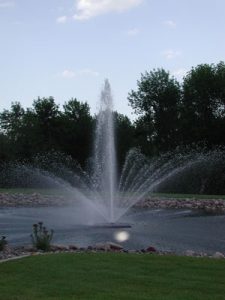 pond fountain