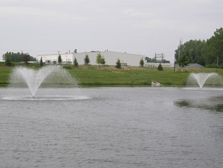 pond fountain