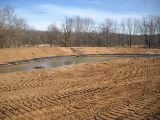 new pond construction