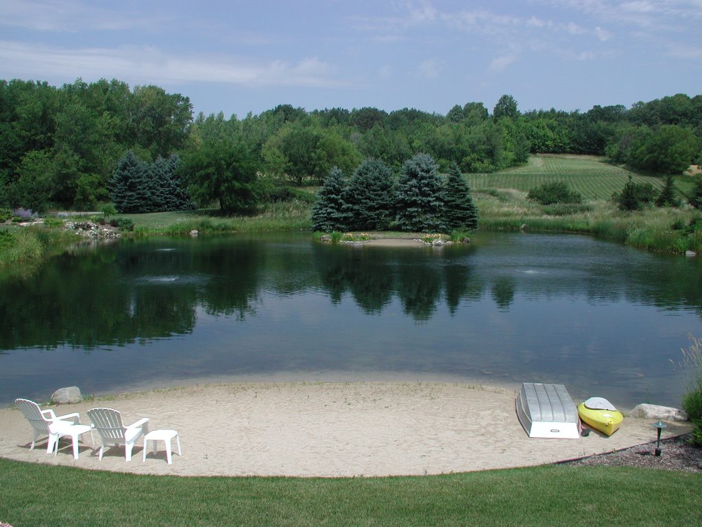 Aeration system pond