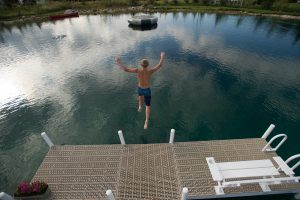 swim pond for family fun