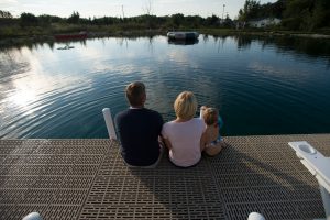 recreational swim pond