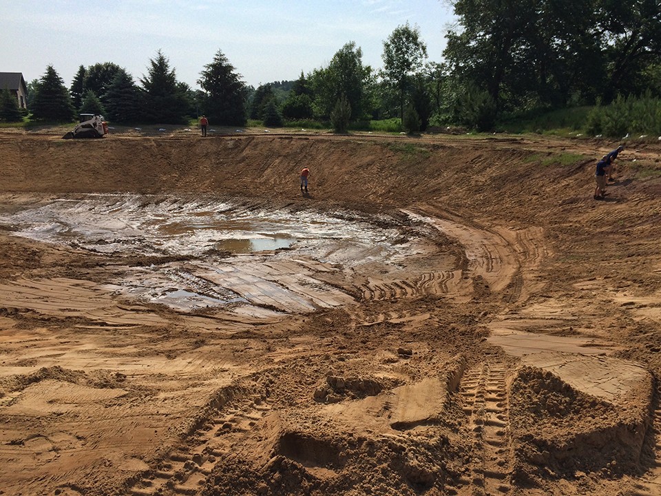 pond construction