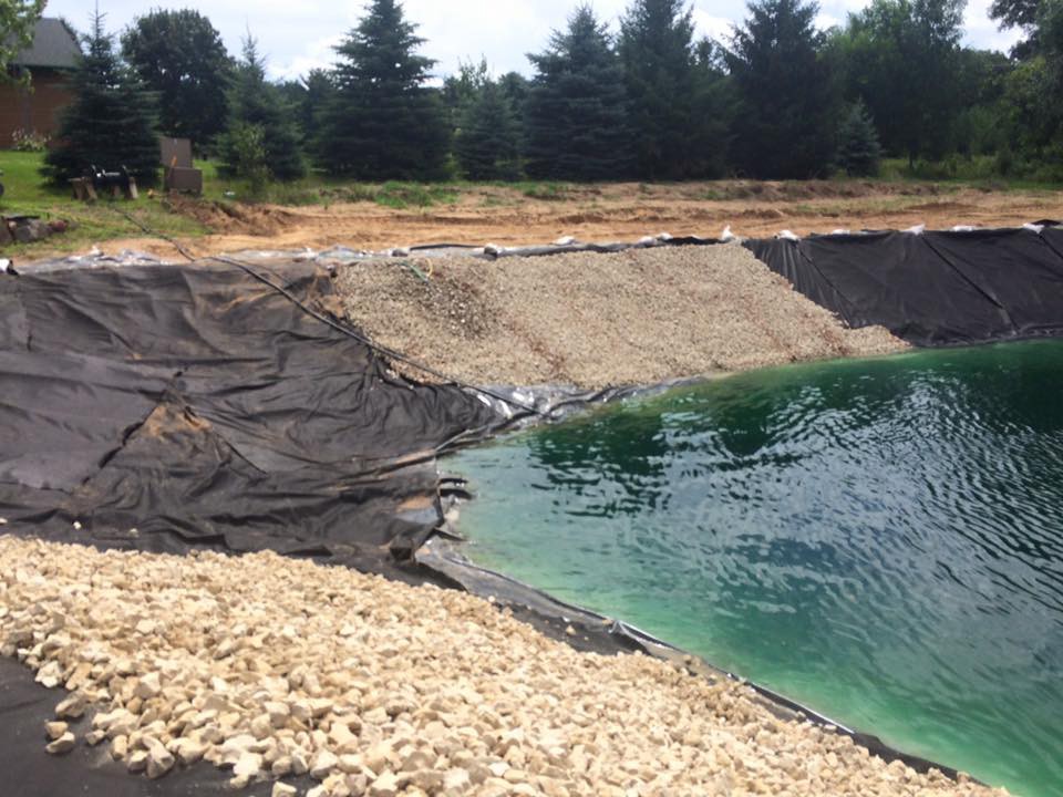 new pond construction