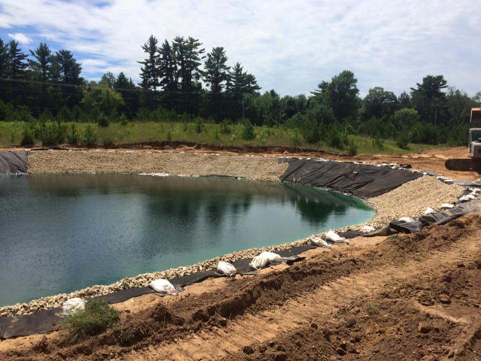 new pond construction