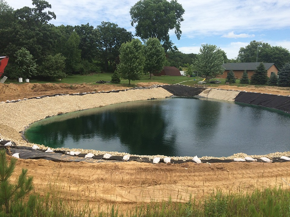 new pond construction