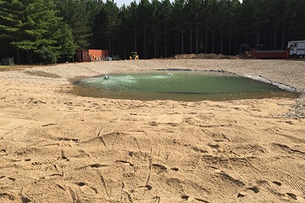 pond construction