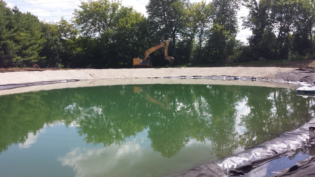 new pond construction