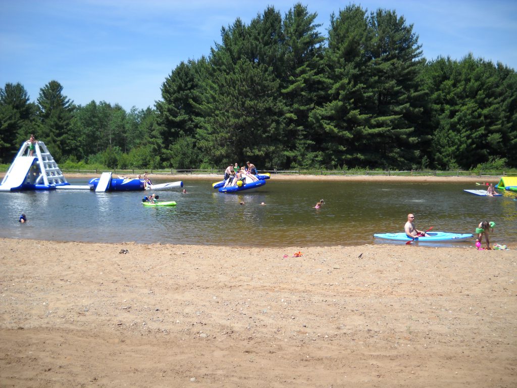 swim pond, campground