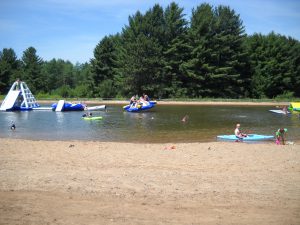 swim pond, campground