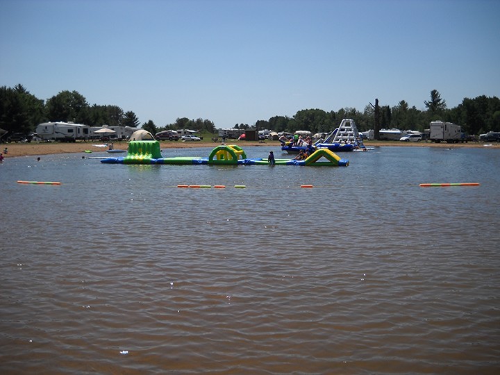 swim pond, campground