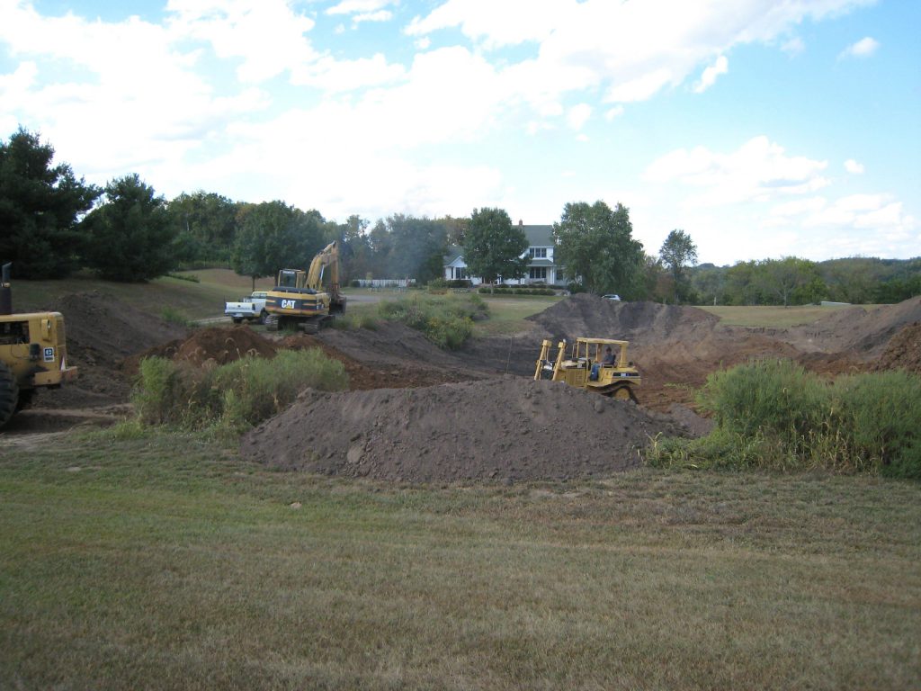 pond construction