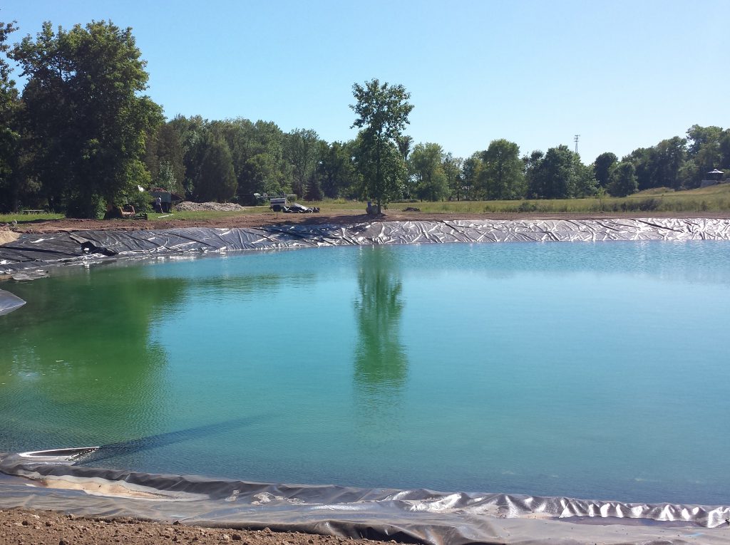 New pond, pond construction