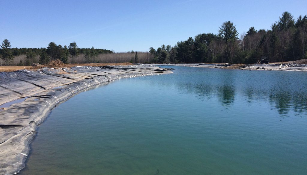 new pond, blue pond