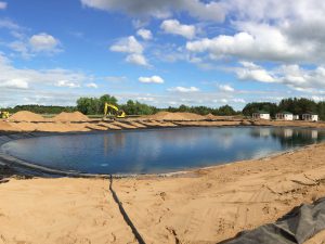 swim pond, campground