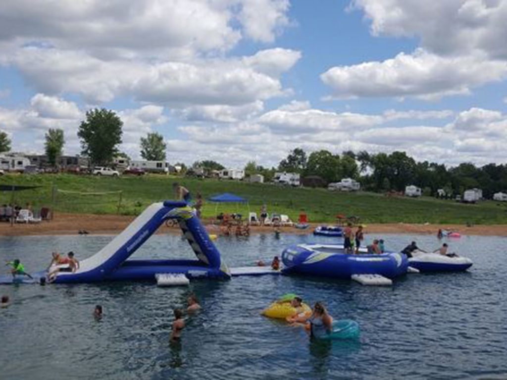 swim pond, campground