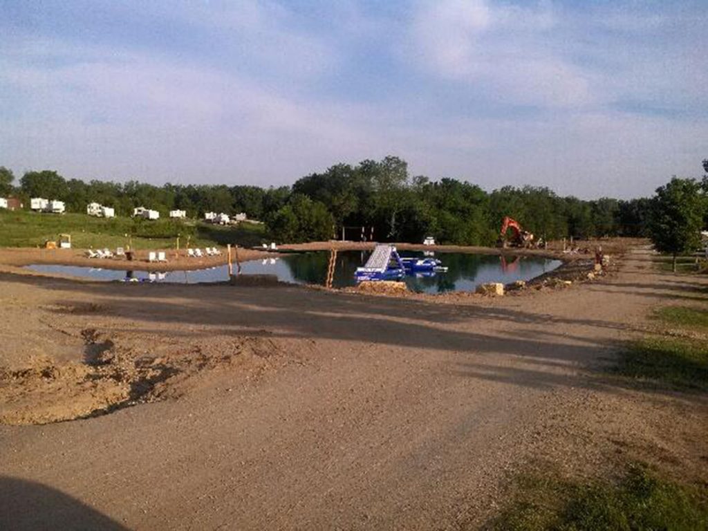 swim pond, campground