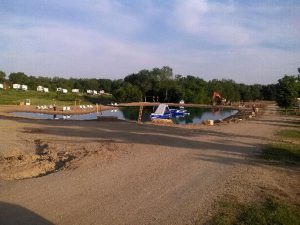 swim pond, campground