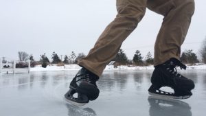 ice, pond
