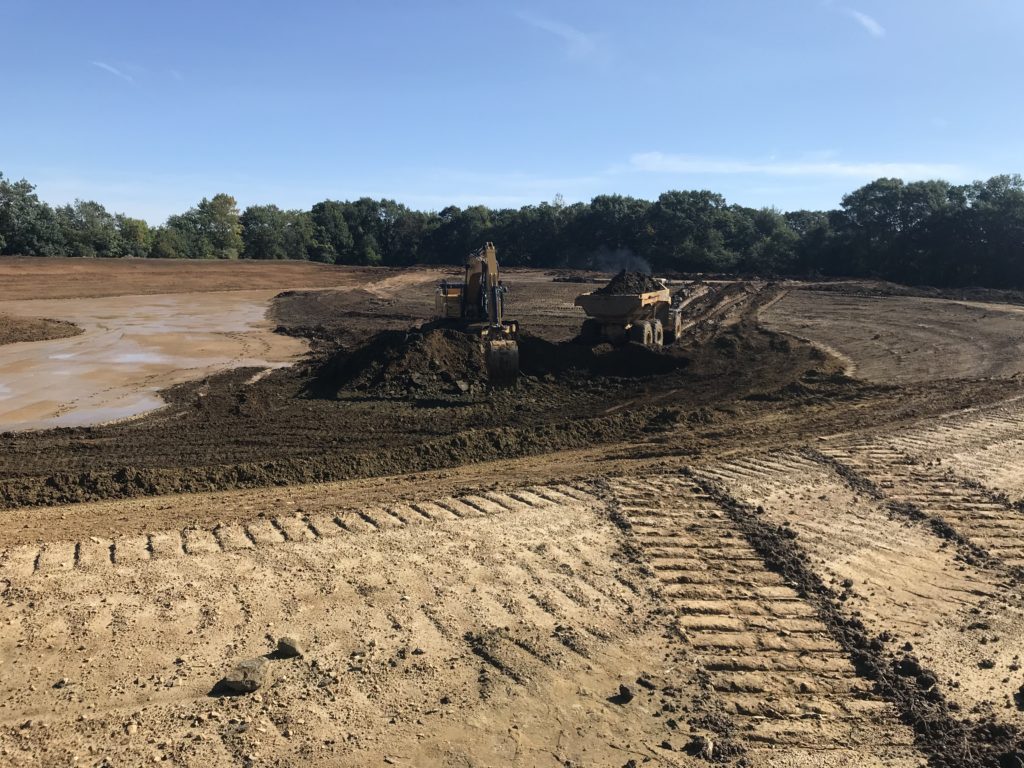 Excavation in process