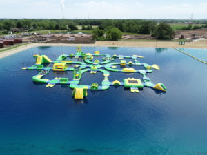 campground pond inflatables