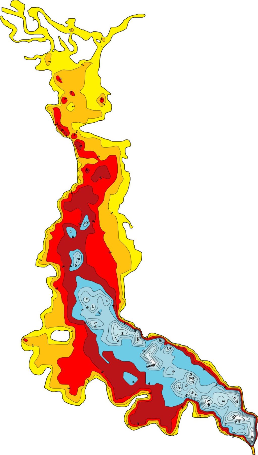 MontelloLake2018bathymetry_drawdown Wisconsin Lake & Pond