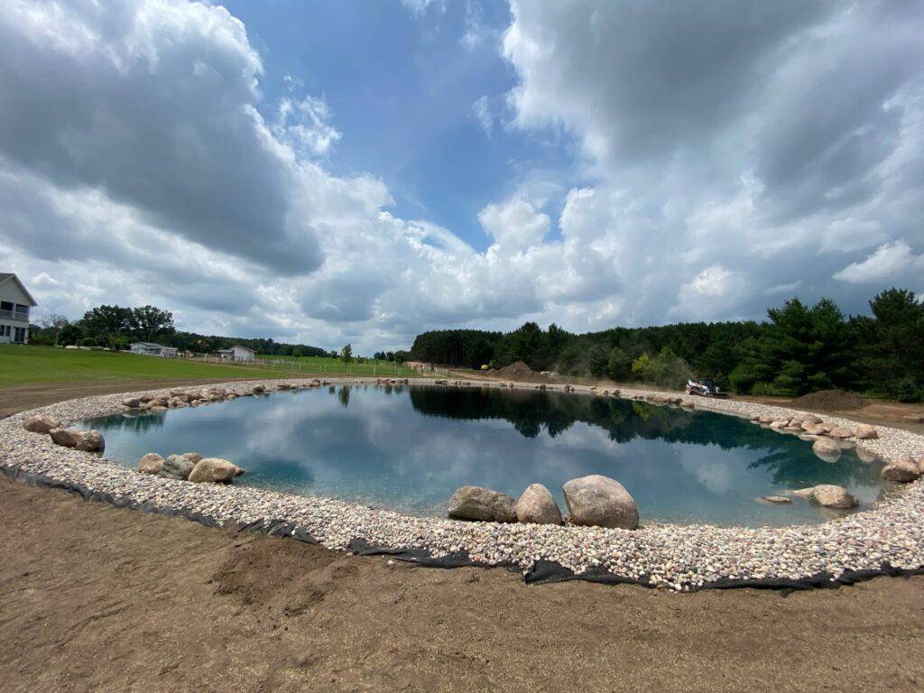 central wisconsin hobby farm beautiful backyard pond